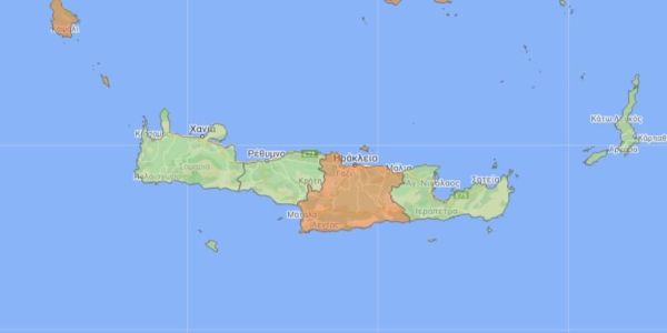 Ανακοινώθηκε ο χάρτης του covid - Το επίπεδο κάθε νομού της Κρήτης και τι μέτρα ισχύουν - Ειδήσεις Pancreta