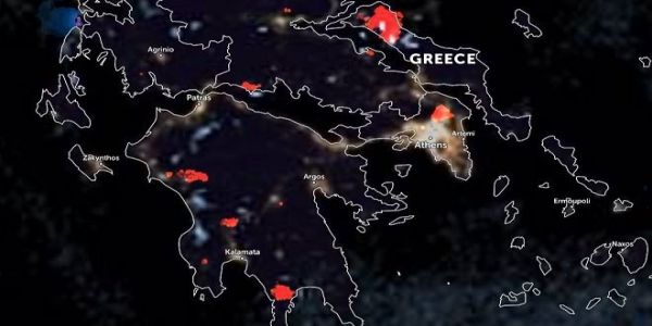Χάρτης: Τα πύρινα μέτωπα σε όλη τη χώρα - Ειδήσεις Pancreta