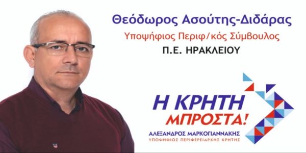 Θεόδωρος Ασούτης-Διδάρας: Μια νέα υποψηφιότητα με τον Αλέξανδρο Μαρκογιαννάκη - Ειδήσεις Pancreta