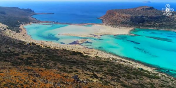 Το ομορφότερο μέρος του πλανήτη - Παραλία Μπάλου με drone - Ειδήσεις Pancreta