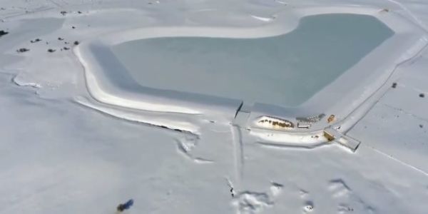Τα Χανιά απέκτησαν τη δική τους Παγωμένη Λίμνη – Μαγευτικές εικόνες από τον Ομαλό (Video) - Ειδήσεις Pancreta