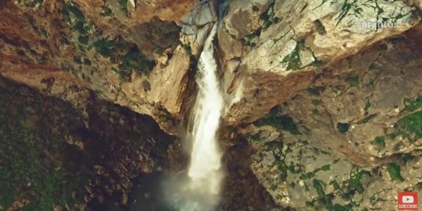 Αμπάς ο καταρράκτης που προκαλεί δέος! drone video Crete - Ειδήσεις Pancreta