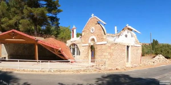 Κατέρρευσε και το εκκλησάκι της Αγίας Φωτεινής στα Ρουσσοχώρια (Βίντεο) - Ειδήσεις Pancreta