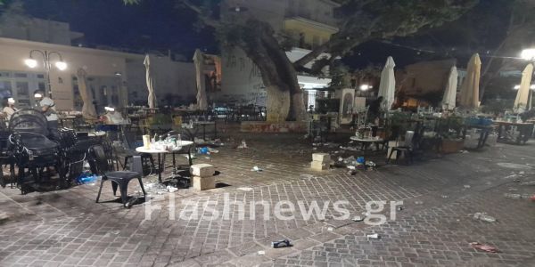 Τραγικές καταστάσεις με τα νυχτερινά πάρτι σε πλατεία στα Χανιά (φωτό) - Ειδήσεις Pancreta