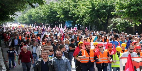 Ηράκλειο: Με δυο συγκεντρώσεις γιορτάσθηκε η εργατική Πρωτομαγιά - Ειδήσεις Pancreta