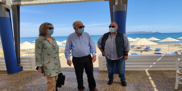 Στην Ακτή Καρτερού ο Δήμαρχος  Ηρακλείου Βασίλης Λαμπρινός - Ειδήσεις Pancreta