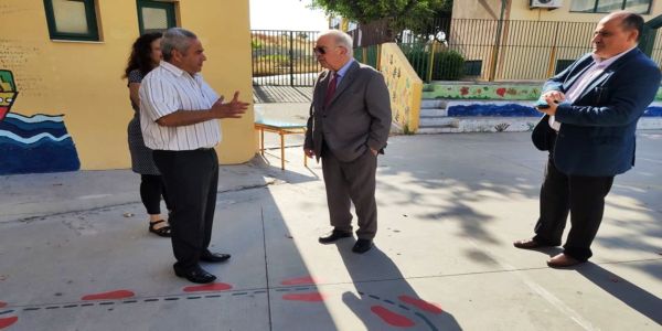 Επίσκεψη Δημάρχου Ηρακλείου Βασίλη Λαμπρινού σε δημοτικά σχολεία και νηπιαγωγεία της πόλης - Ειδήσεις Pancreta