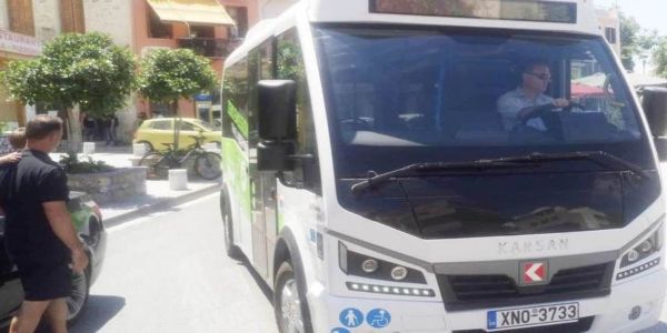 Το πρώτο ηλεκτρικό λεωφορείο του Δήμου Ρεθύμνου ξεκίνησε τα δρομολόγια του - Ειδήσεις Pancreta