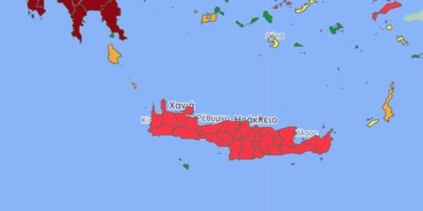 Στο «κόκκινο» πέρασαν όλοι οι νομοί της Κρήτης - Ειδήσεις Pancreta