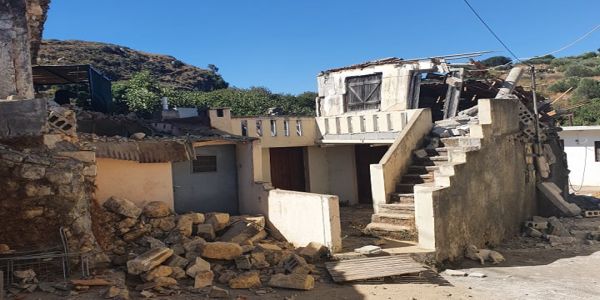 Μεγάλες ζημιές σε σπίτια από τον σεισμό στην περιοχή Αρκαλοχωρίου (photos) - Ειδήσεις Pancreta