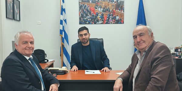 Συνάντηση Κωνσταντίνου Κεφαλογιάννη με τον Πρόεδρο και τον Ταμία της Πανελλήνιας Ομοσπονδίας Διευθυντών Ξενοδοχείων