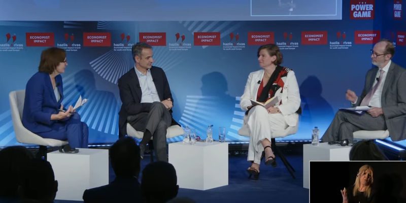 Χανιά: Live – Ο Κυριάκος Μητσοτάκης στο συνέδριο του Economist
