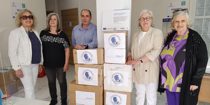 Προσφορά φαρμάκων στο Κοινωνικό Φαρμακείο του Δήμου Ηρακλείου από τον Ροταριανό Όμιλο Ηρακλείου «Νίκος Καζαντζάκης»