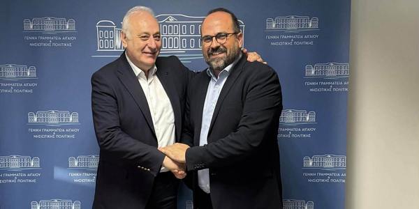 Η ακτομηχανική μελέτη και οι παρεμβάσεις με έργα ύδρευσης στο επίκεντρο συνάντησης του Δημάρχου Βιάννου με το Γενικό Γραμματέα του Υπουργείου Ναυτιλίας