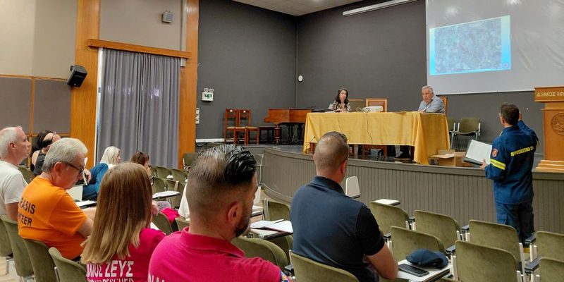 Άσκηση για την αντιμετώπιση κινδύνων από δασικές πυρκαγιές από το Δήμο Ηρακλείου